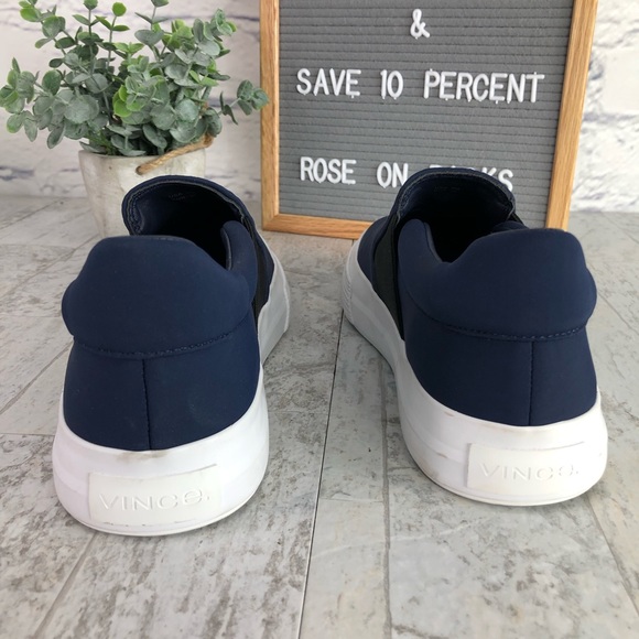 Vince Blair Platform Slip On Sneaker Blue/Black - Picture 5 of 8